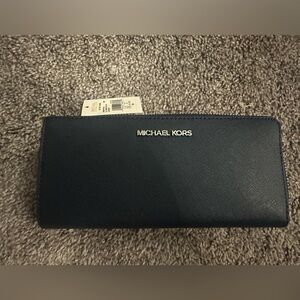 Michael Kors Jet Set Wallet - Navy